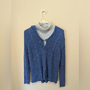 Two Piece Blue Sweater